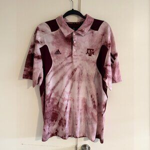 Texas A&M Aggies Adidas Tie-Dye Polo (Large)